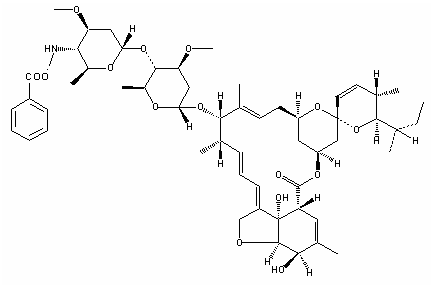 Emamectin Benzoate b1b structural formula