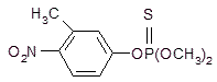 Fenitrothion structural formula