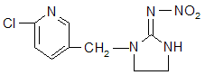 Imidacloprid structural formula