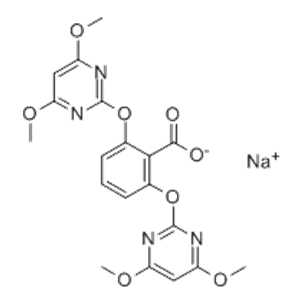 Bispyribac-sodium structural formula