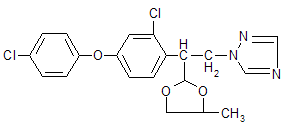 Difenoconazole structural formula