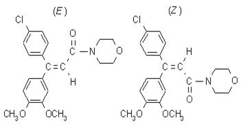 Dimethomorph structural formula