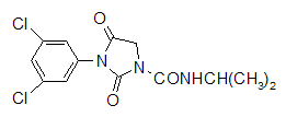 Iprodione structural formula