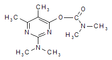 Pirimicarb structural formula