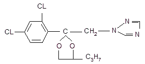 Propiconazole structural formula