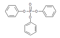 Triphenyl phosphate (TPP) structural formula