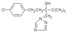 Tebuconazole structural formula